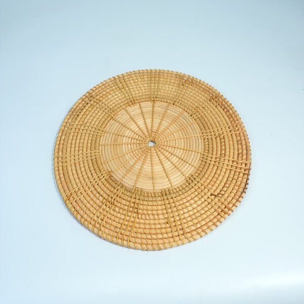 Handmade Rattan Tea Coaster, Household Woven Dish Coaster, Coffee Coaster, Country - style Craft Ornament, Circular Woven Rattan Coaster - Image 2