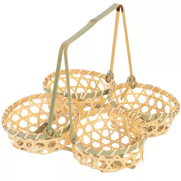 Handcrafted Bamboo Weaving Hollow Basket - A Perfect Blend of Tradition, Elegance, and Functionality