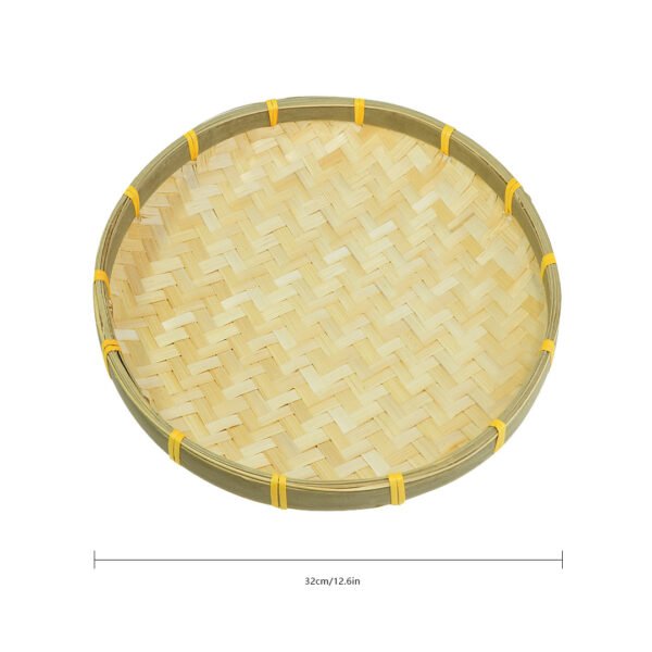 Charming Round Bamboo Woven Sieve - Ideal for Kindergarten Crafts, Dance Decor & More - Image 5