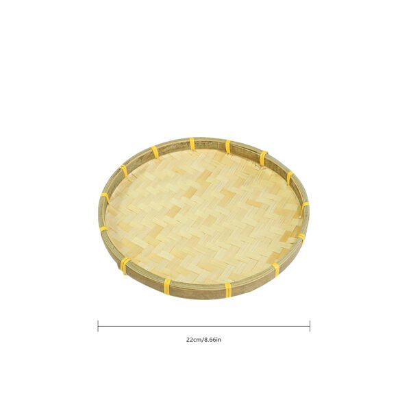 Charming Round Bamboo Woven Sieve - Ideal for Kindergarten Crafts, Dance Decor & More - Image 7