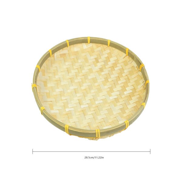 Charming Round Bamboo Woven Sieve - Ideal for Kindergarten Crafts, Dance Decor & More - Image 9