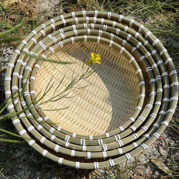 Household Rice-Washing and Vegetable-Washing Drain Basket, Bamboo-Woven Fruit and Steamed Bun Basket, Bamboo Sieve, Natural Color Bamboo Basket Five-Piece Set. Wholesale from Factory Store. Household Rice-Washing and Vegetable-Washing Drain Basket, Bamboo-Woven Fruit and Steamed Bun Basket, Bamboo Sieve, Natural Color Bamboo Basket Five-Piece Set